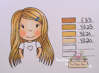 Heather Huggins - The Paper Nest Dolls - Copic Hair Color