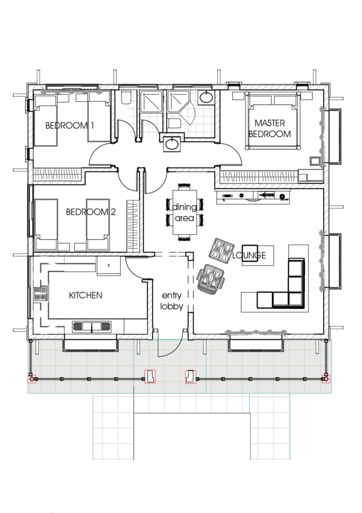 MyHousePlanShop Three Bedroom Bungalow  House  Plan  For 115 