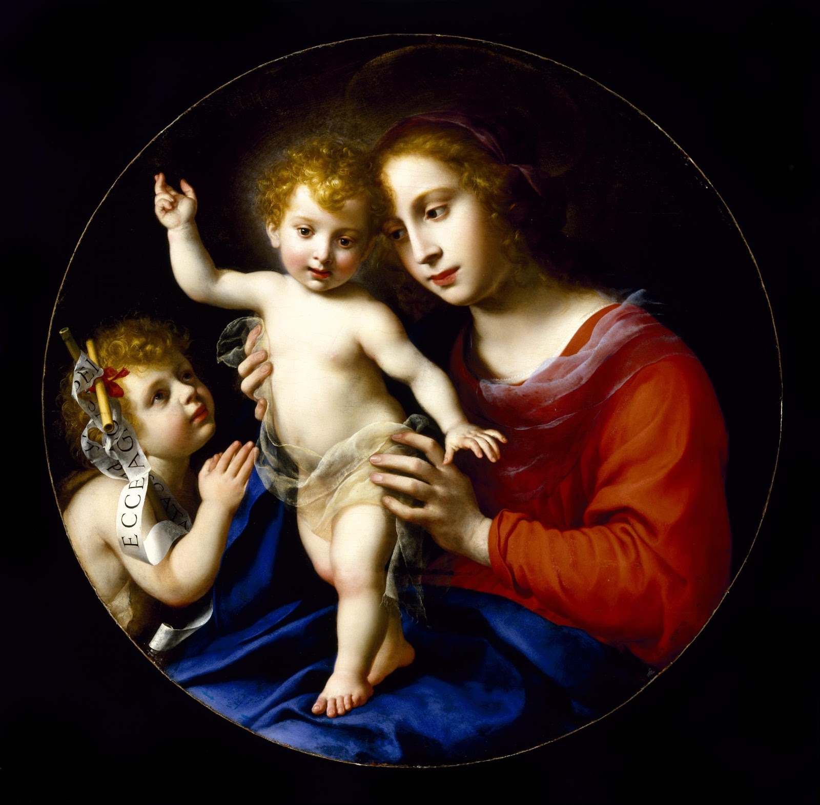 カルロ・ドルチの『聖母子と幼き洗礼者聖ヨハネ』