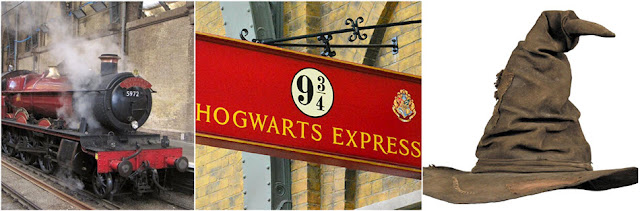 Knjige su IN: Hogwarts Express, Peron 9 3/4 i Razredbeni klobuk