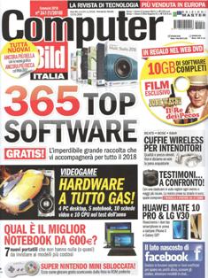 Computer Bild Italia 241 - Gennaio 2018 | ISSN 1824-9906 | PDF HQ | Mensile | Computer | Tecnologia
Computer Bild Italia è la versione italiana della rivista di tecnologia più venduta in Europa, è la testata più completa e aggiornata in materia di Tecnologia ed Elettronica di consumo. Test rigorosi, staff europeo altamente specializzato, accuratezza delle informazioni, fanno di Computer Bild Italia la migliore guida all'acquisto del mercato, la più autorevole. Indirizzata ad un lettore attento ai contenuti e alla precisione delle informazioni fornite, Computer Bild Italia è capace di interessare e coinvolgere sia l'utilizzatore evoluto sia l'utente alle prime armi.