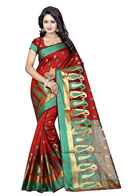 Vatsla Enterprise Women’s Cotton silk Saree