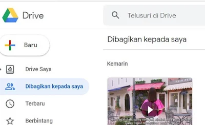 Membuka Google Drive Pribadi