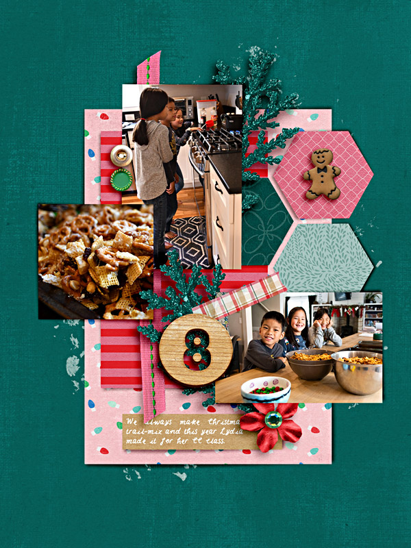 Memory 8 - Digital Scrapbook Christmas Page