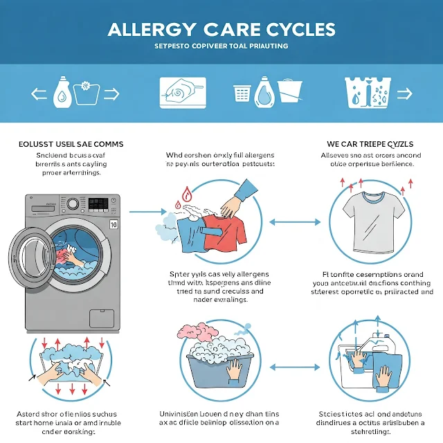 LG washing machine allergy care system