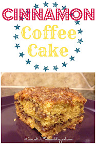 Cinnamon Coffee Cake Recipe {by Domestic Femme} #Recipes #Breakfast #Cakes #Dessert #Desserts #Brunch #Quick #Easy #Idea #Ideas #Potluck #Espresso