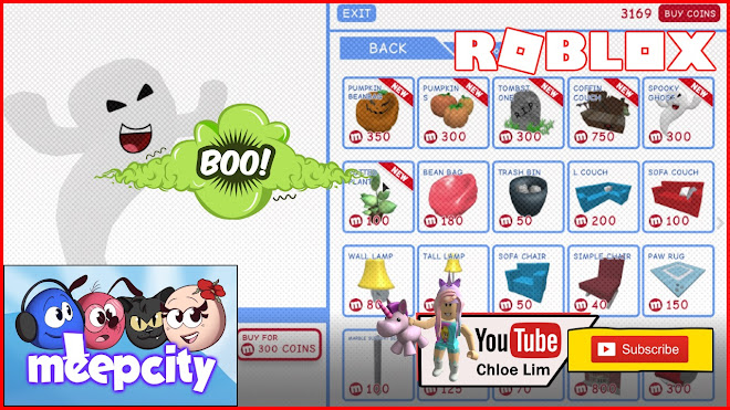 Chloe Tuber Roblox Meepcity Gameplay Checking Out The New Halloween Update Buying Up All The Limited Halloween Furnitures And Wallpapers - roblox meep city house decor