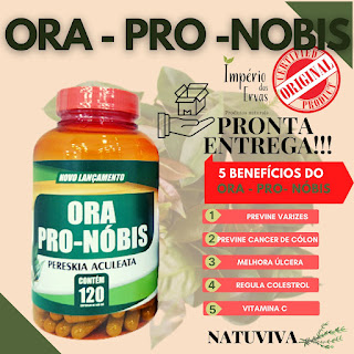 Ora-Pro-Nobis 120 capsulas 500 mg