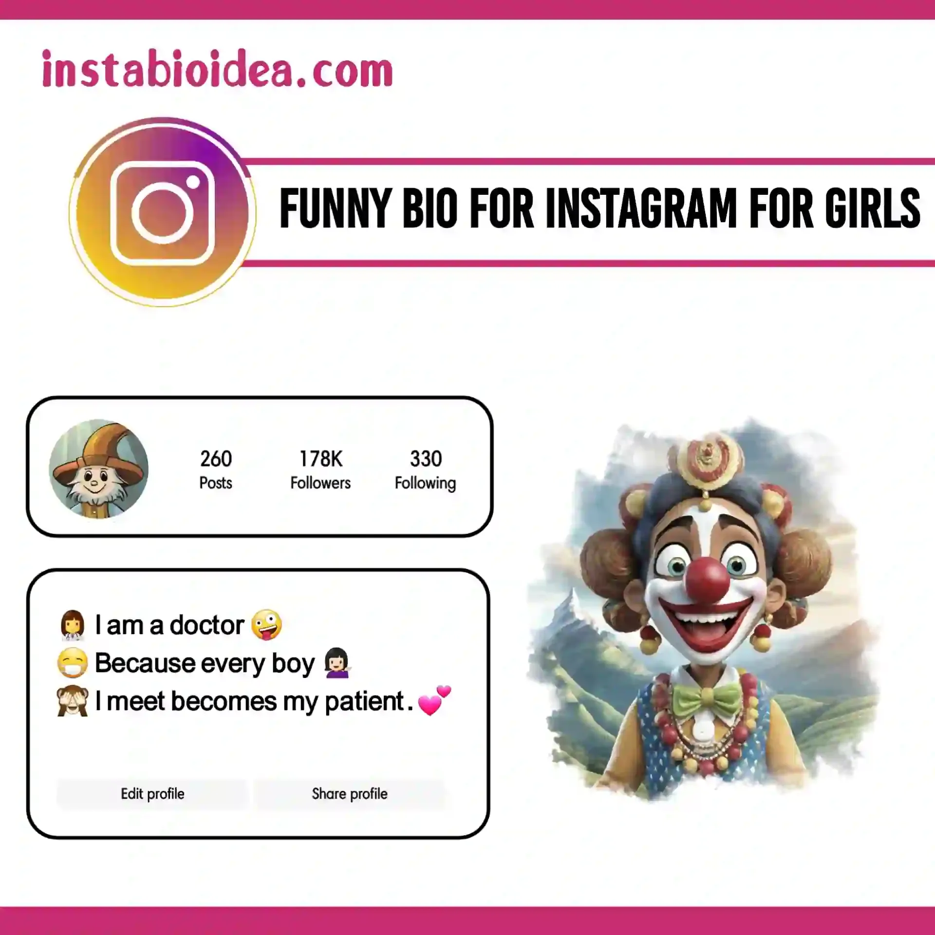 funny bio for instagram for girls image