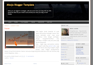 Mbojo Blogger Template