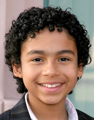 boys afro curly hair style 