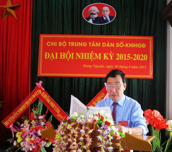 ĐẠI HỘI CHI BỘ TRUNG TÂM DÂN SỐ-KHHGĐ HUYỆN HƯNG NGUYÊN LẦN THỨ III, NHIỆM KỲ 2015-2020 THÀNH CÔNG TỐT ĐẸP !