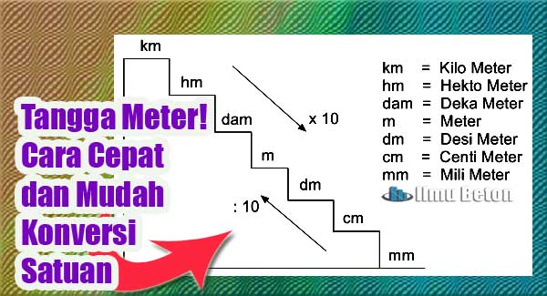 Tangga Meter! Cara Cepat dan Mudah Konversi Panjang, Berat, Volume dan Satuan Lainnya