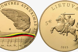 Lithuania 5 & 20 euro 2015 - Restoration of Lithuania's independence