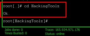 Change directory HackingToolz