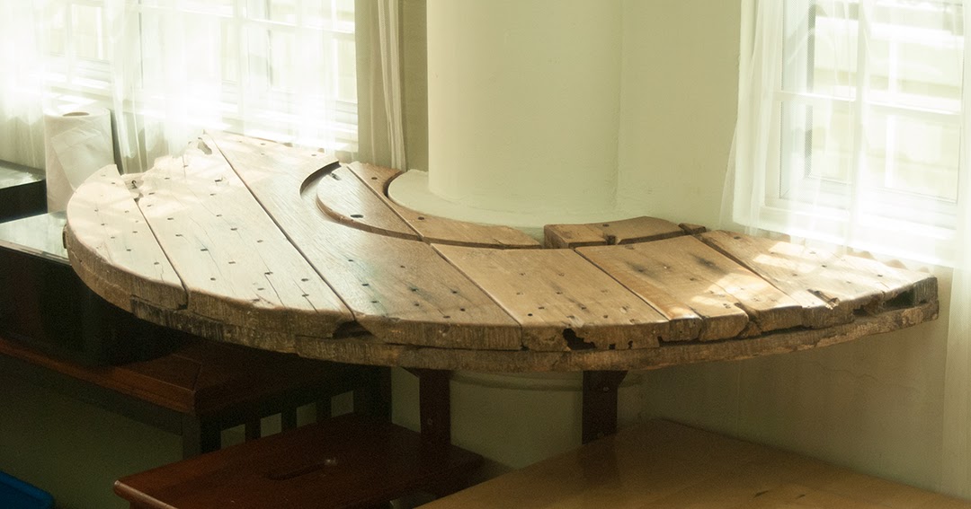 Medium Spool Table - Reclaimed Wood
