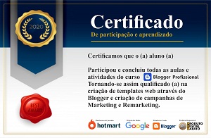 Certificado - Blogger Profissional