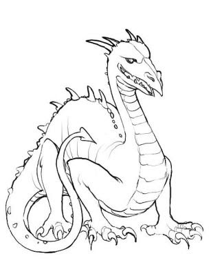 Dragon Coloring Pages on Free Printable Animal Dragon Coloring Pages Coloring Pages