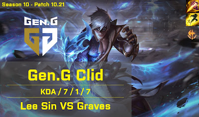 Gen G Clid Lee Sin JG vs Graves - KR 10.21