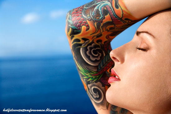 half sleeve tattoos for women