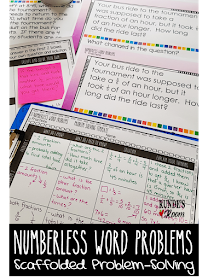 Runde's Room:  Numberless Word Problems