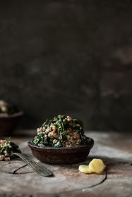 Quinoa with Spinach, Lemon and Ginger