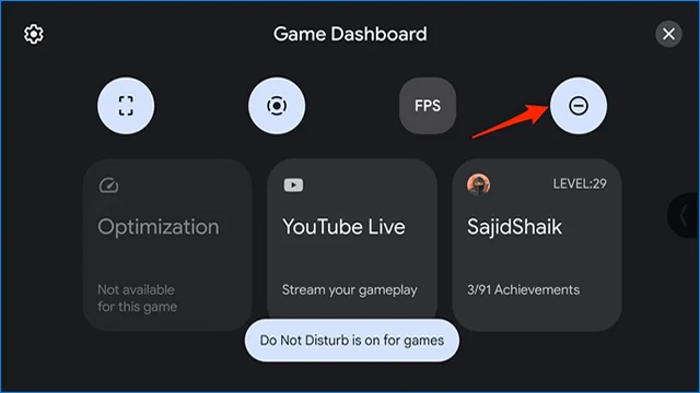 كيف تستخدم خاصية Game Dashboard على الاندرويد