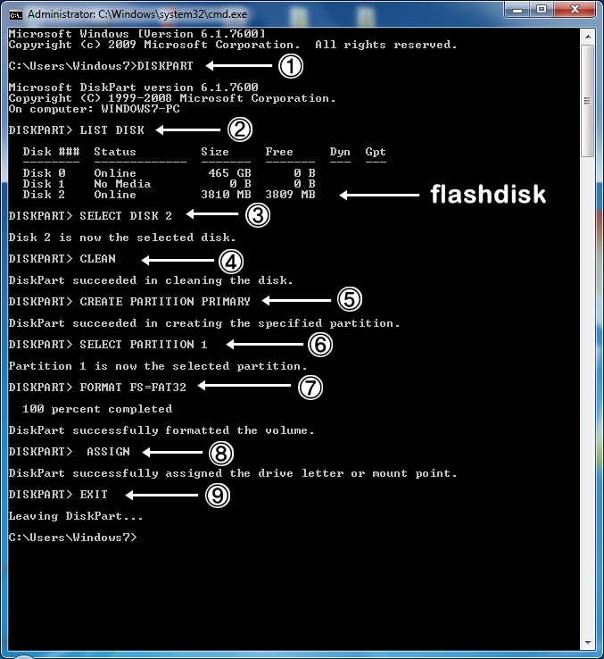 Cara Membuat Bootable Flashdisk Windows Lewat CMD Tanpa Software