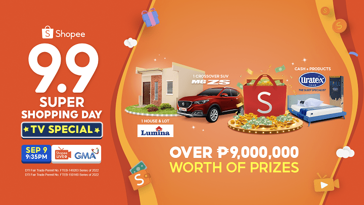 Sweep exciting rewards at the 9.9 Super Shopping Day TV Special