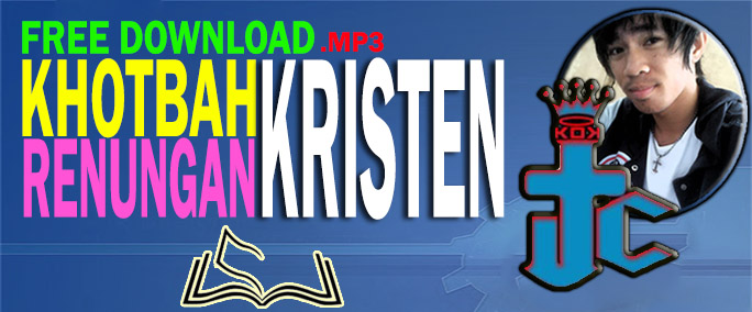 JCKOK menyediakan bahan renungan alkitab, khotbah kristen dan lagu rohani kristen mp3 lengkap dengan Lirik lagu. Tujuan blog ini dibuat agar memperlengkapi teruna muda pemuda dan remaja kristen untuk menjadi semakin sempurna dalam Kristus Yesus dan bisa menjadi garam dan terang bagi dunia. Renungan Kristen dan Khotbah di update setiap hari, Lagu dapat didownload versi audio mp3 . "Seperti anak-anak panah di tangan pahlawan, demikianlah anak-anak pada masa muda." Mazmur 127:4