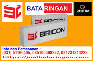 Jual bata ringan Bricon di Surabaya, Sidoarjo, Gresik, Mojokerto, Kediri, Malang, Madiun, Jogja, Semarang, Jember, Banyuwangi, Bali, lombok