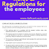 Rules & Regulations for the employees - pdf