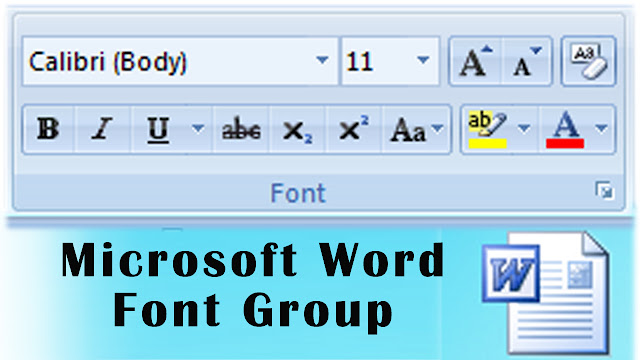 Microsoft Word Tutorial, Font Group Options, Ms Word 2007, Ms word 2010, Word, Microsoft Office, Bold, italic, Underline, Change Case, Clear formats, Changing Font Name