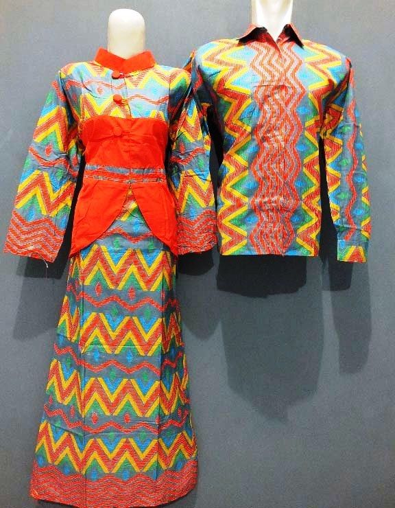 43 Model  Baju  Batik  Couple  Lengan Panjang Modern Khas ABG 
