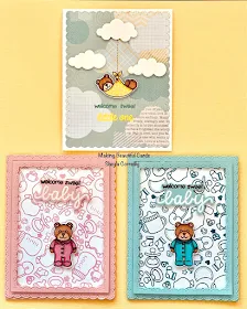 Sunny Studio Stamps: Baby Bear Customer Card by Sheyla Corredig