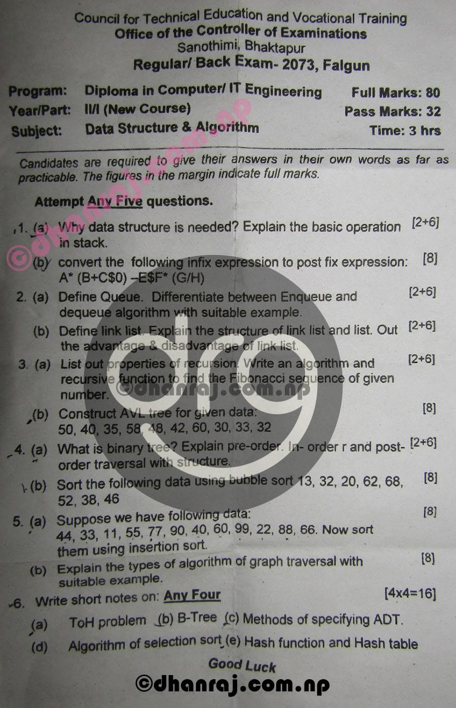 Data-Structure-and-Algorithm-Question-Paper-2073-CTEVT-Diploma-2nd-Year-1st-Part