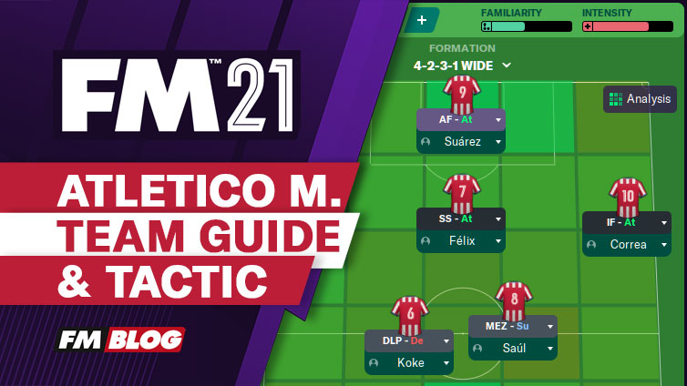 Football Manager 21 Atletico Madrid 4 2 3 1 Tactic Team Guide Fm21 Fm Blog