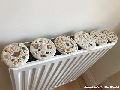 Salt dough drying on the radiator