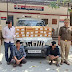 गाजीपुर की बहरियाबाद थाना पुलिस के हत्थे चढ़े तमंचा समेत 3 तस्कर, बिहार ले जा रहे थे देशी शराब की खेप