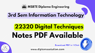 22320 Digital Techniques Notes PDF | MSBTE CO Digital Techniques All Units Notes PDF