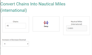 Convert Chains Into Nautical Miles (international)