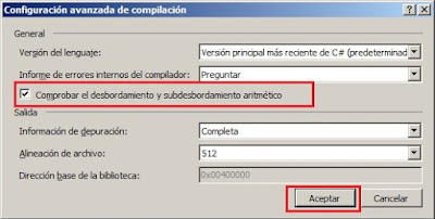 Comprobar el desbordamiento y subdesbordamiento aritmético