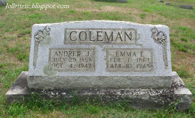 Tombstone Emma Jollett and Jack Coleman https://jollettetc.blogspot.com