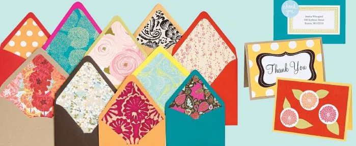 New envelope liners from papersource Forget wedding invitations these make 