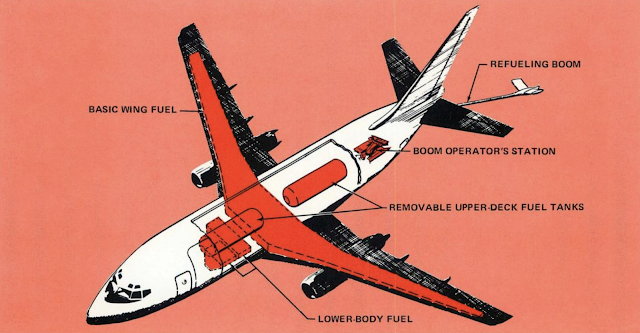 Boeing 737-200 tanker boom version