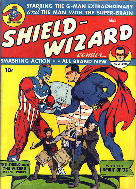 The Shield and The Wizard 1940 Quality Comics