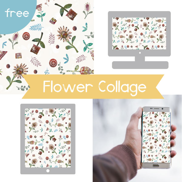 free pretty wallpaper download flower pattern