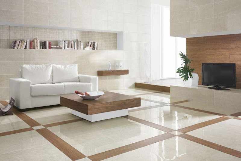 living room ceramic tiles flooring design idea. title=