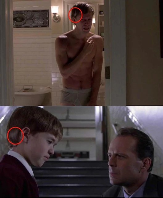 cole's white hair explained in the sixth sense