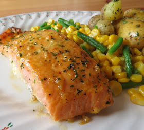 Honey, Mustard & Garlic Salmon 